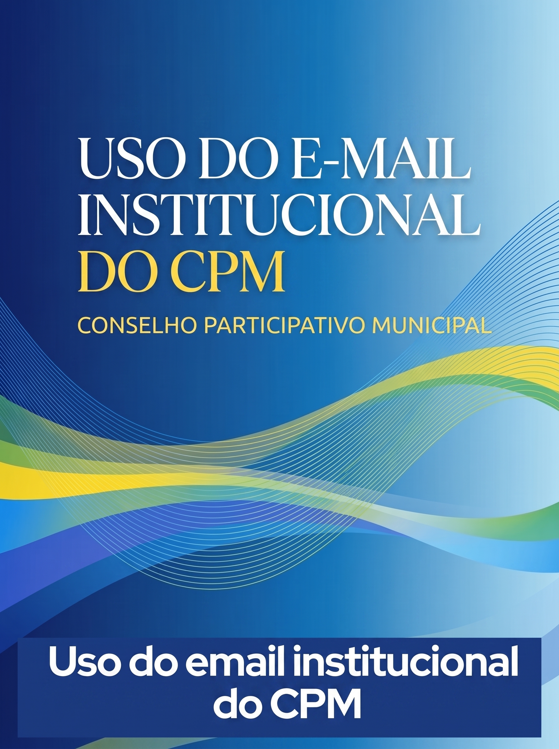 capa do material uso do email institucional do CPM