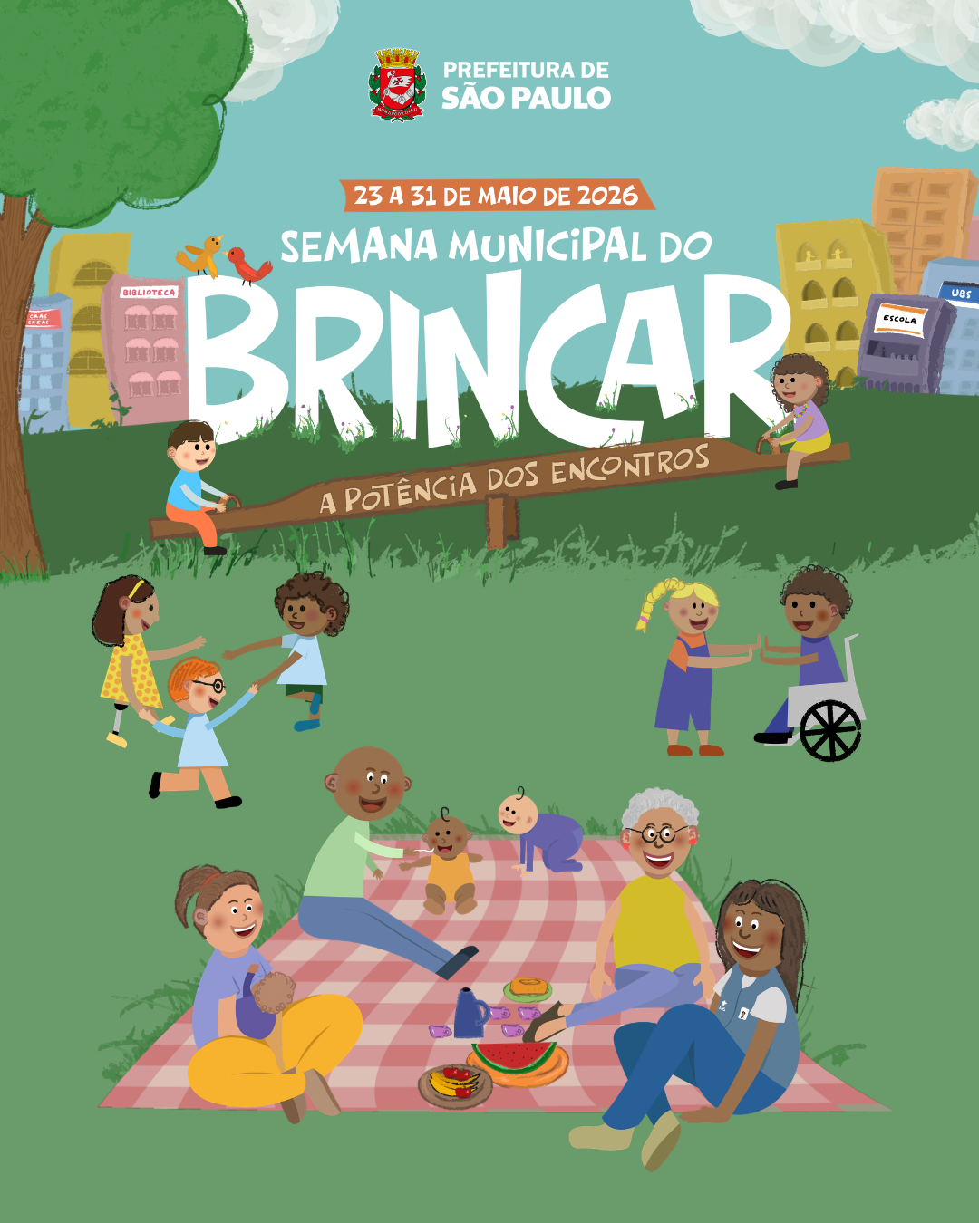 Programação conta com evento comemorativo do Dia Mundial do  Brincar no dia 28 de maio 