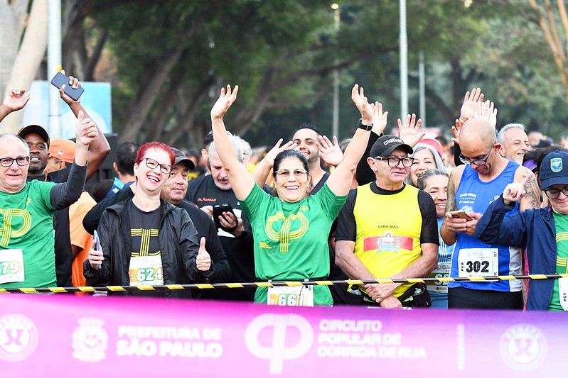 Na imagem, participantes da 39ª Circuito Popular de Corrida de Rua.