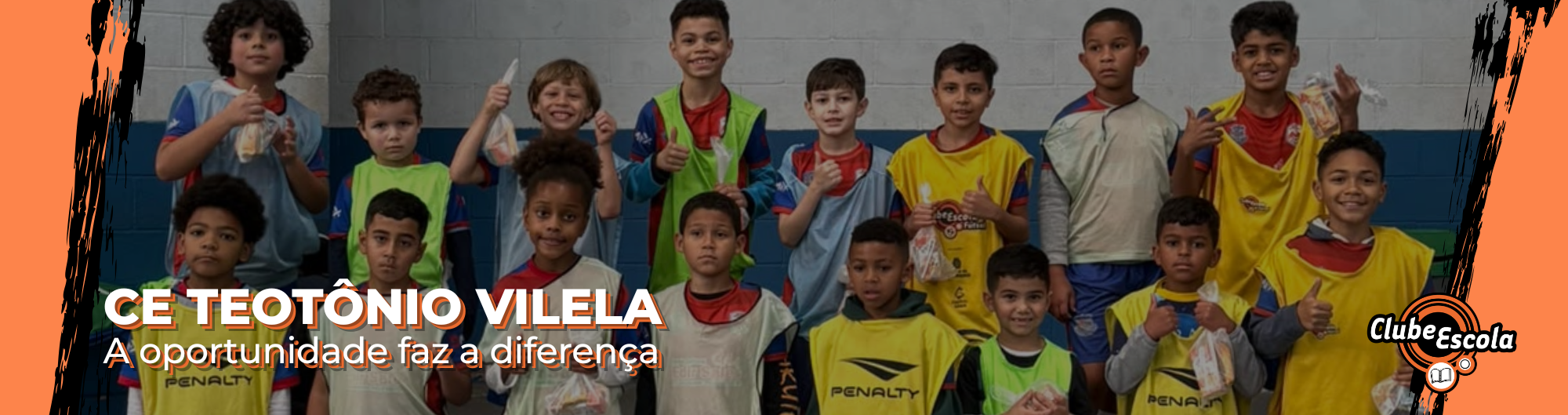Na imagem, arte sobre aula de futsal no Centro Esportivo Teotônio Vilela