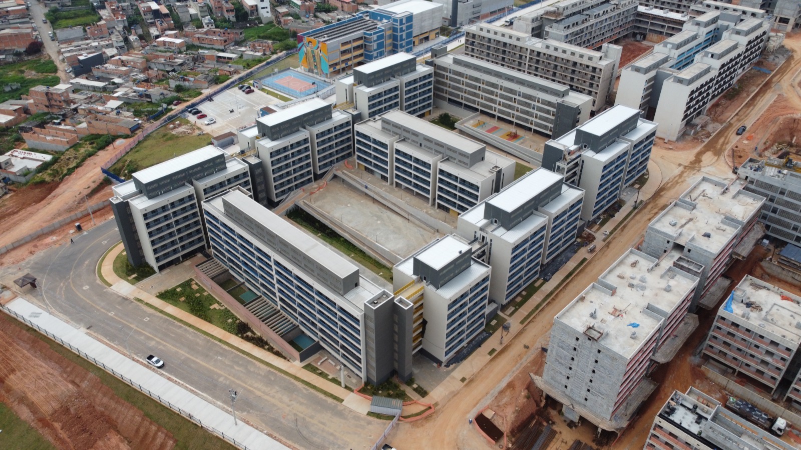 Visão aérea do Residencial Novo Brasil