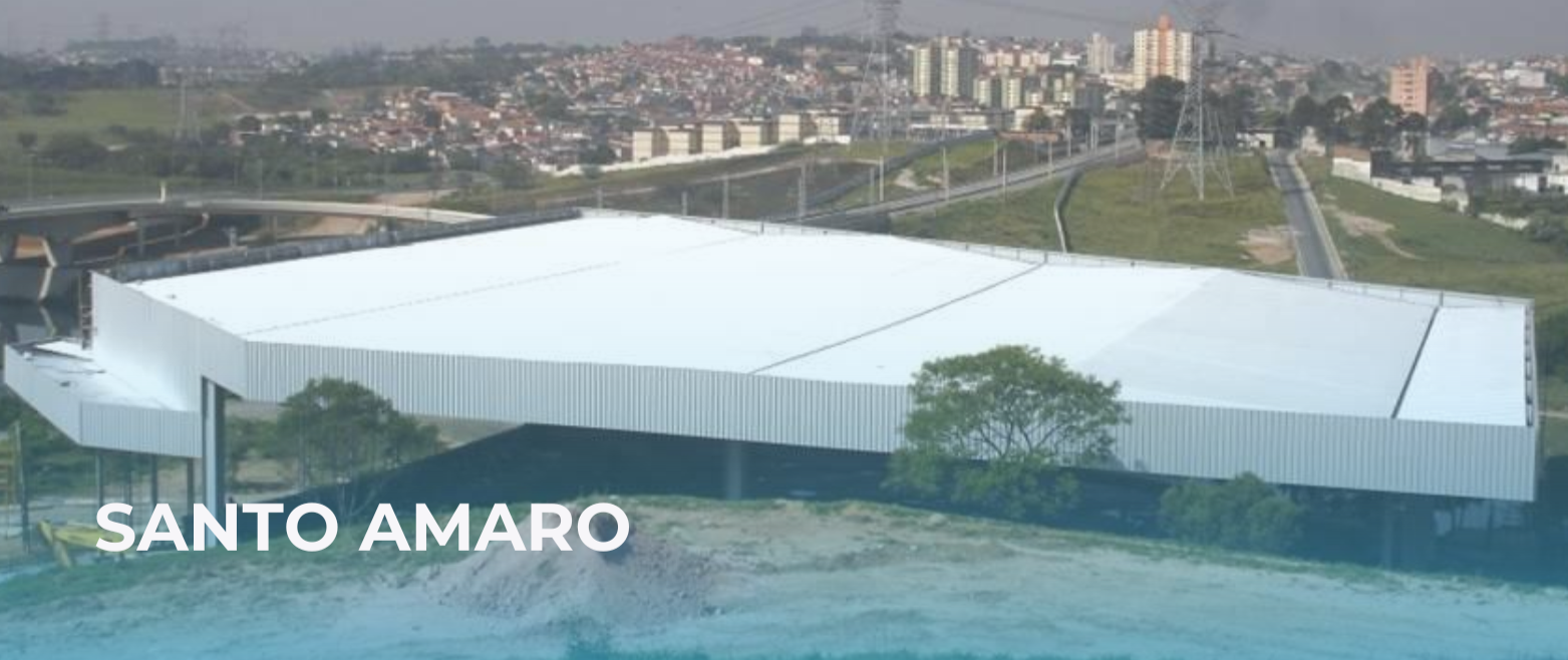 Esta imagem completa o conjunto das principais unidades de logística de resíduos da capital: a Estação de Transferência Santo Amaro.